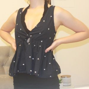 Polka dot blouse